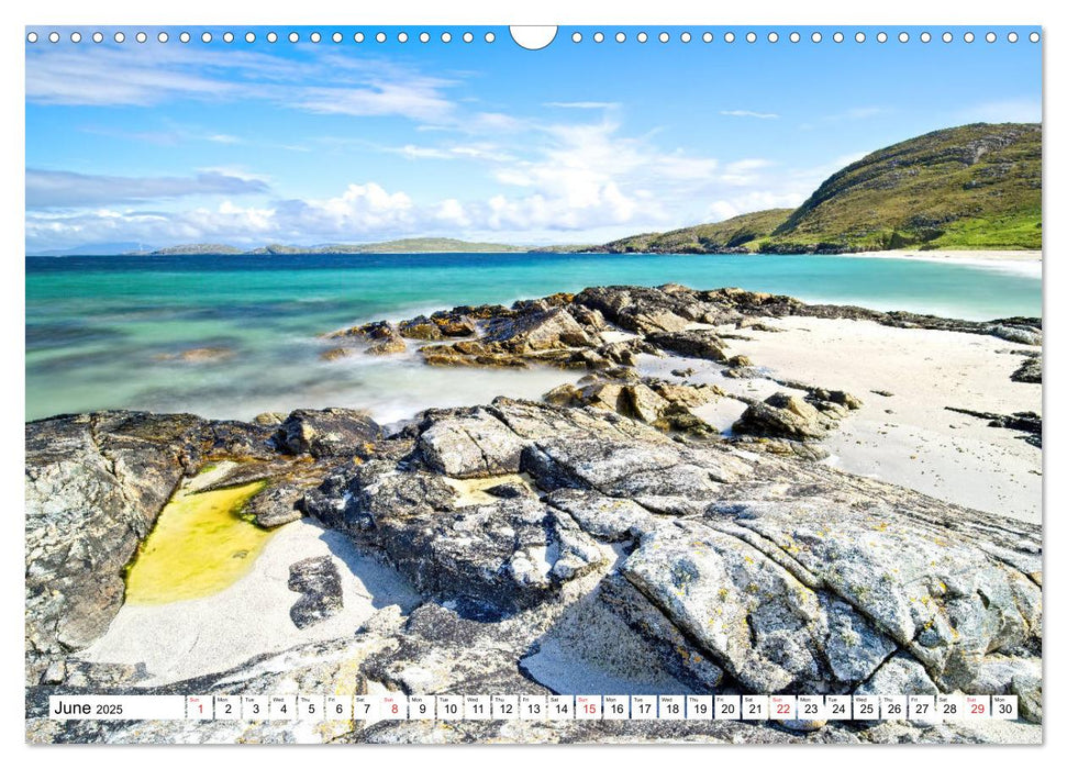 Outer Hebrides - Scotland Scottish dream beaches and landscapes (CALVENDO Monthly Calendar 2025)