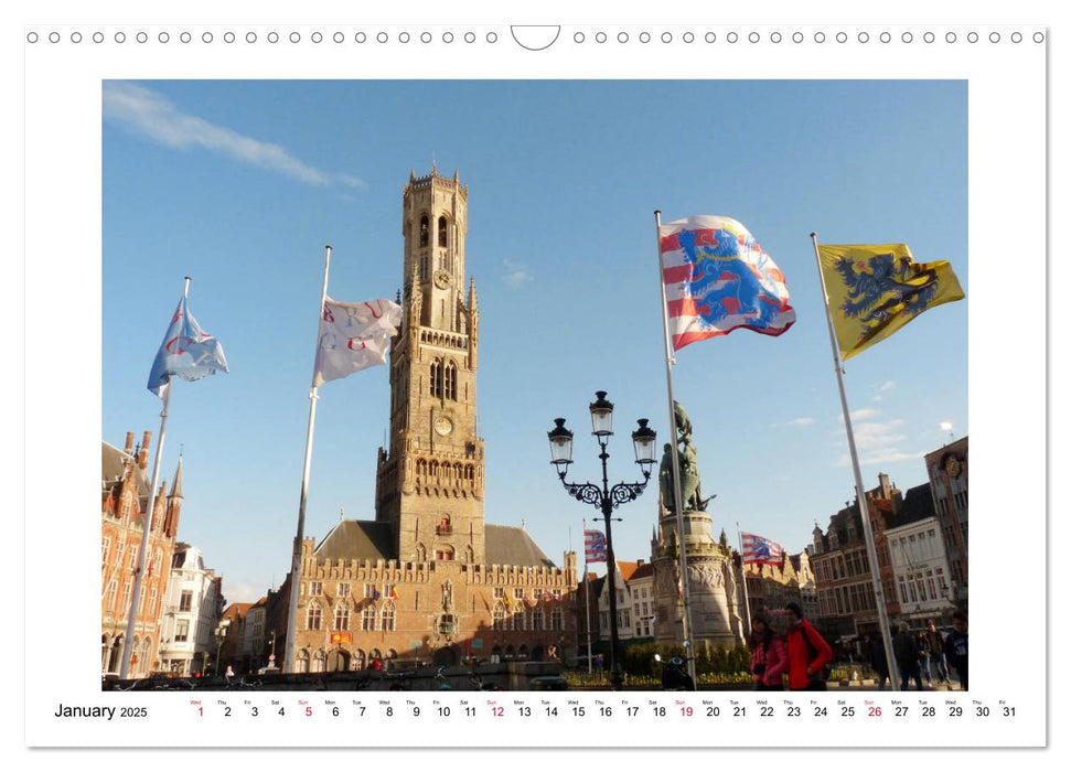 Enjoy Bruges (CALVENDO Monthly Calendar 2025)