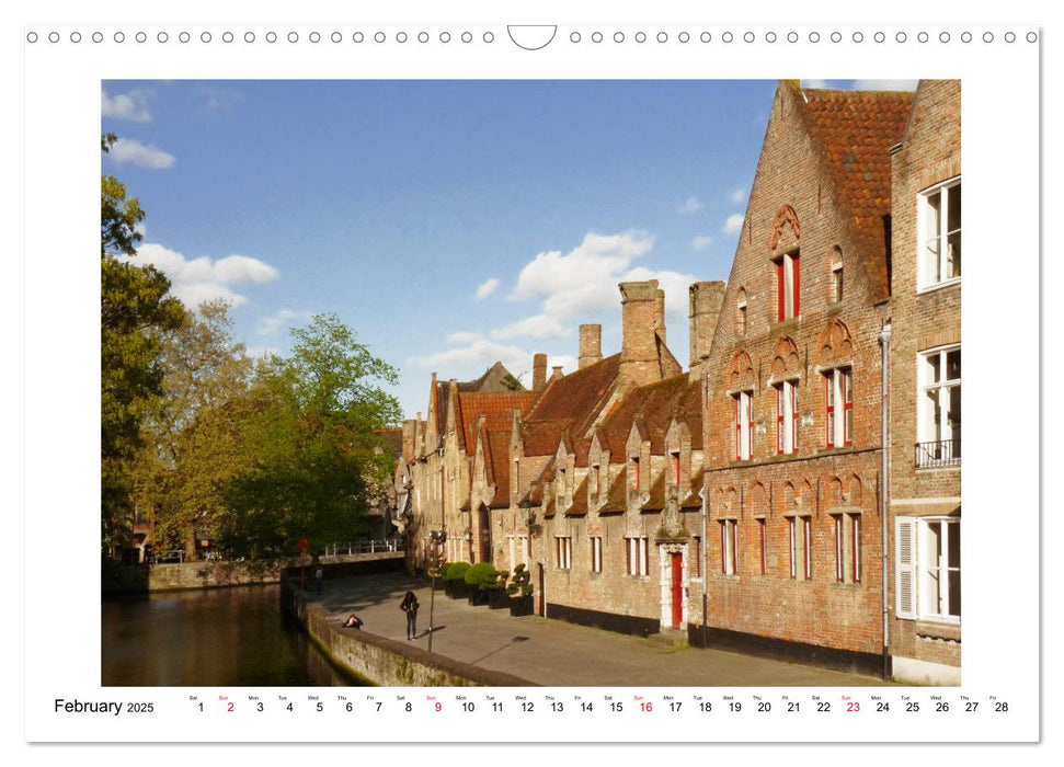 Enjoy Bruges (CALVENDO Monthly Calendar 2025)