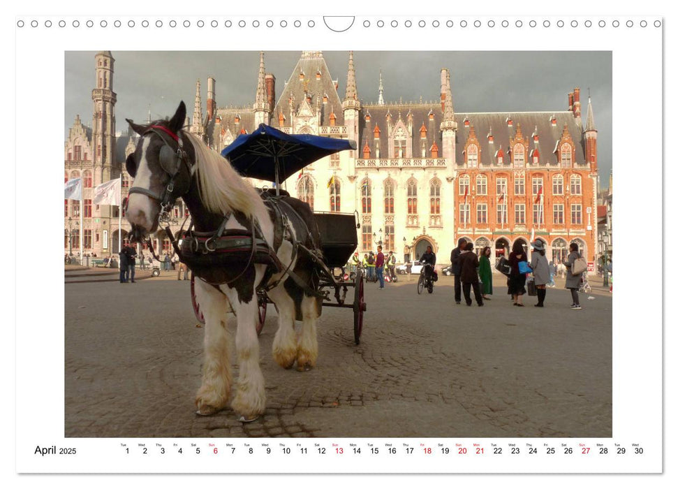 Enjoy Bruges (CALVENDO Monthly Calendar 2025)