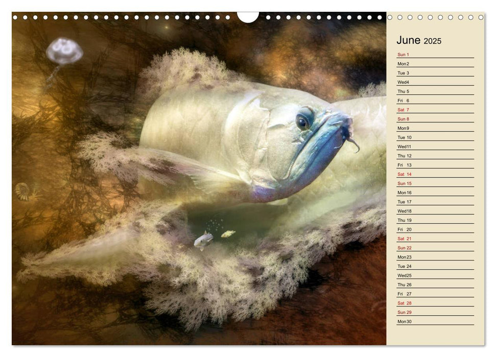 Fractalized creatures (CALVENDO Monthly Calendar 2025)