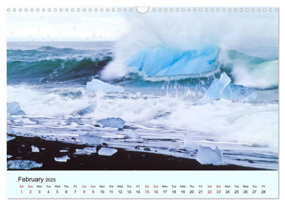 ICELAND - Fascinating wilderness (CALVENDO Monthly Calendar 2025)