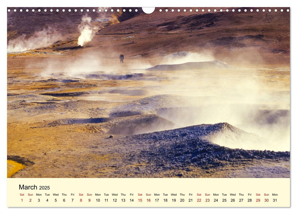 ICELAND - Fascinating wilderness (CALVENDO Monthly Calendar 2025)