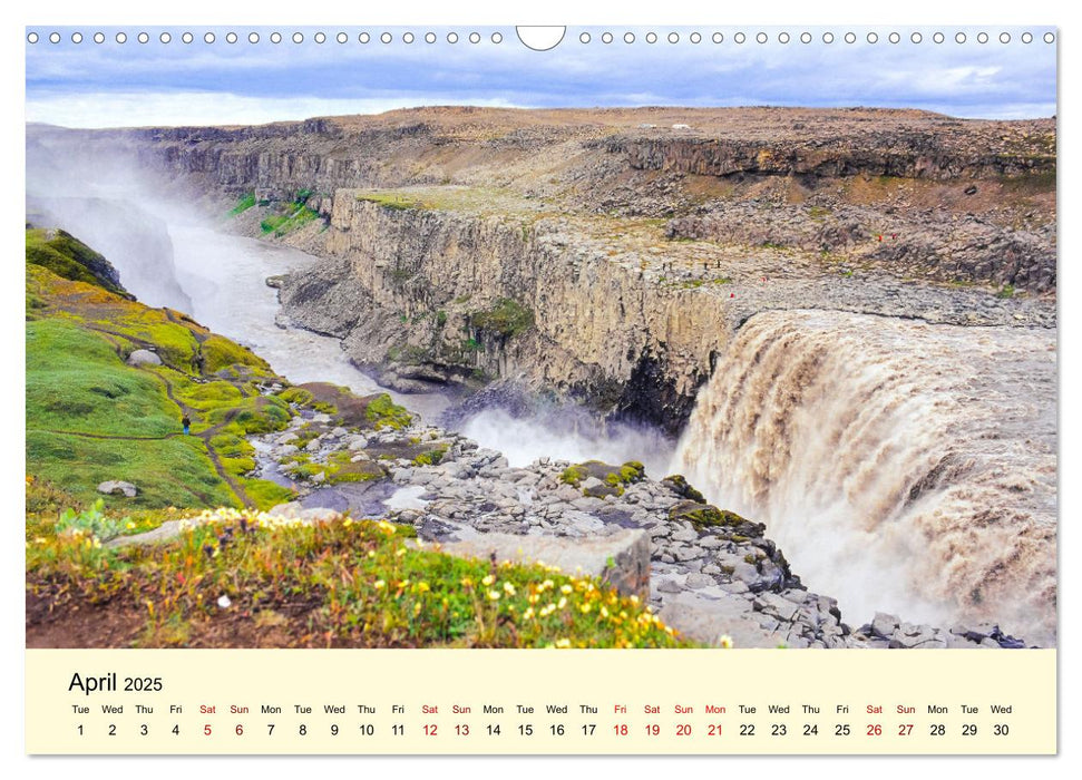 ICELAND - Fascinating wilderness (CALVENDO Monthly Calendar 2025)