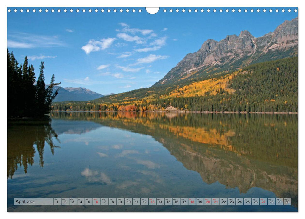 Indian Summer in the Canadian Rockies (CALVENDO Monthly Calendar 2025)