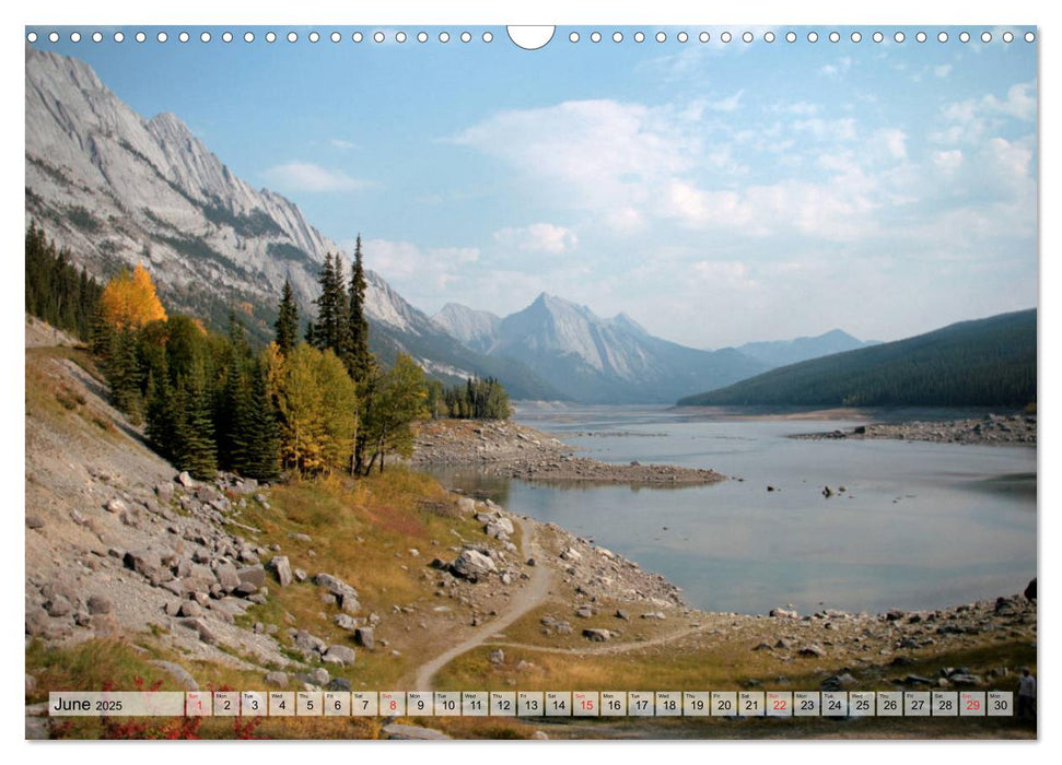 Indian Summer in the Canadian Rockies (CALVENDO Monthly Calendar 2025)