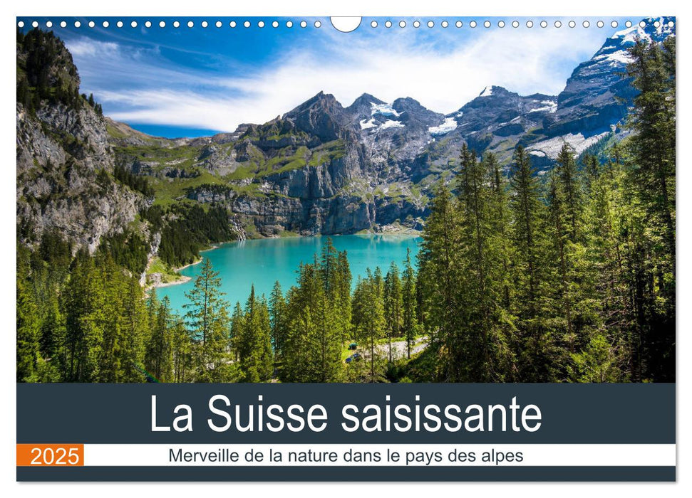 La Suisse saisissante (CALVENDO Calendrier mensuel 2025)