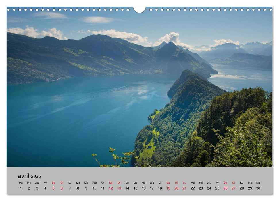 La Suisse saisissante (CALVENDO Calendrier mensuel 2025)