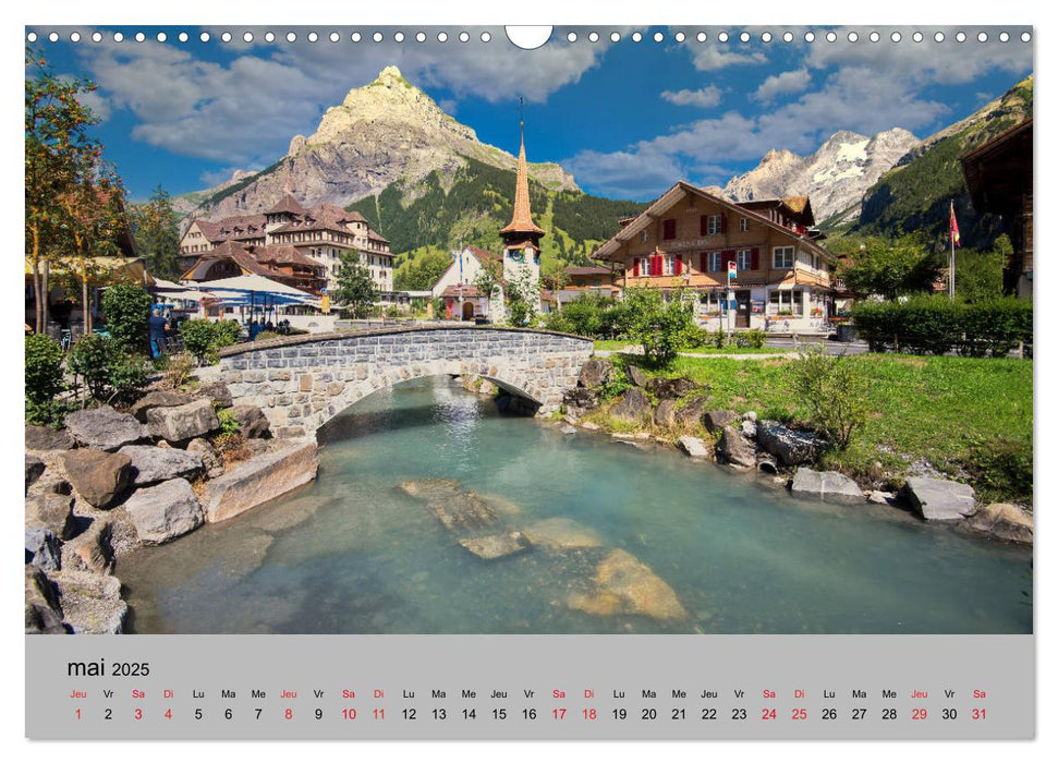 La Suisse saisissante (CALVENDO Calendrier mensuel 2025)