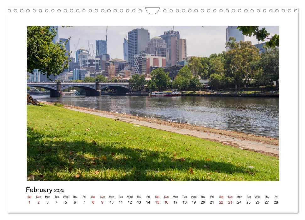 Melbourne and St Kilda (CALVENDO Monthly Calendar 2025)