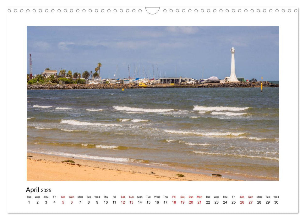 Melbourne and St Kilda (CALVENDO Monthly Calendar 2025)