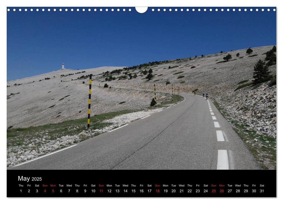 Mont Ventoux by race bike (CALVENDO Monthly Calendar 2025)