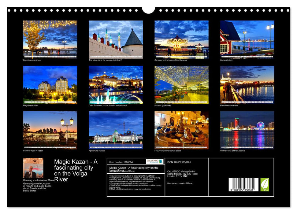 Magic Kazan - A fascinating city on the Volga River (CALVENDO Monthly Calendar 2025)