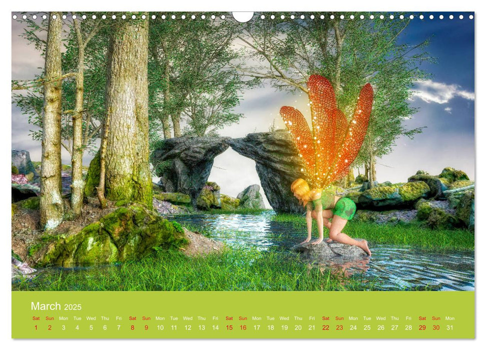 In fairyland (CALVENDO Monthly Calendar 2025)