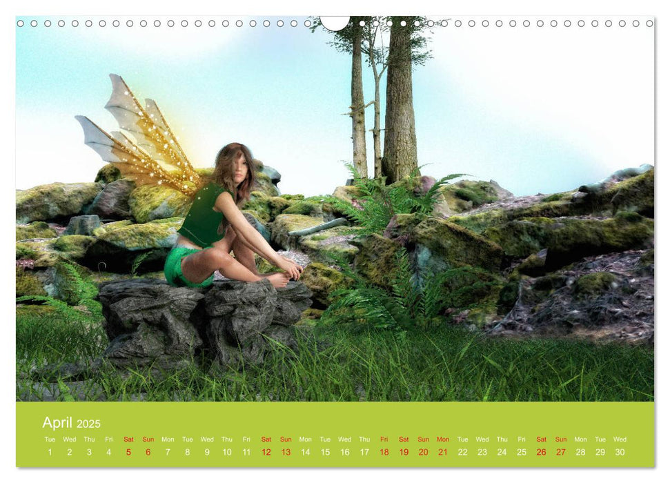 In fairyland (CALVENDO Monthly Calendar 2025)