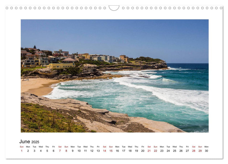 Beaches of New South Wales, Australia (CALVENDO Monthly Calendar 2025)