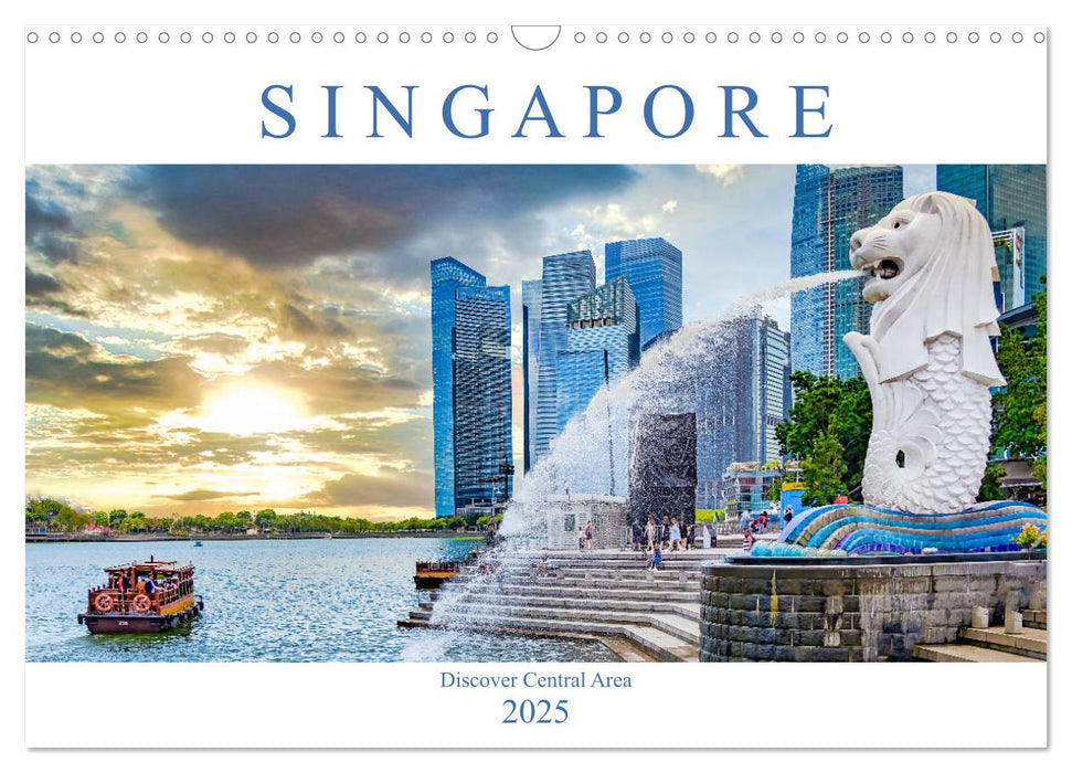 Singapore - Discover Central Area (CALVENDO Monthly Calendar 2025)