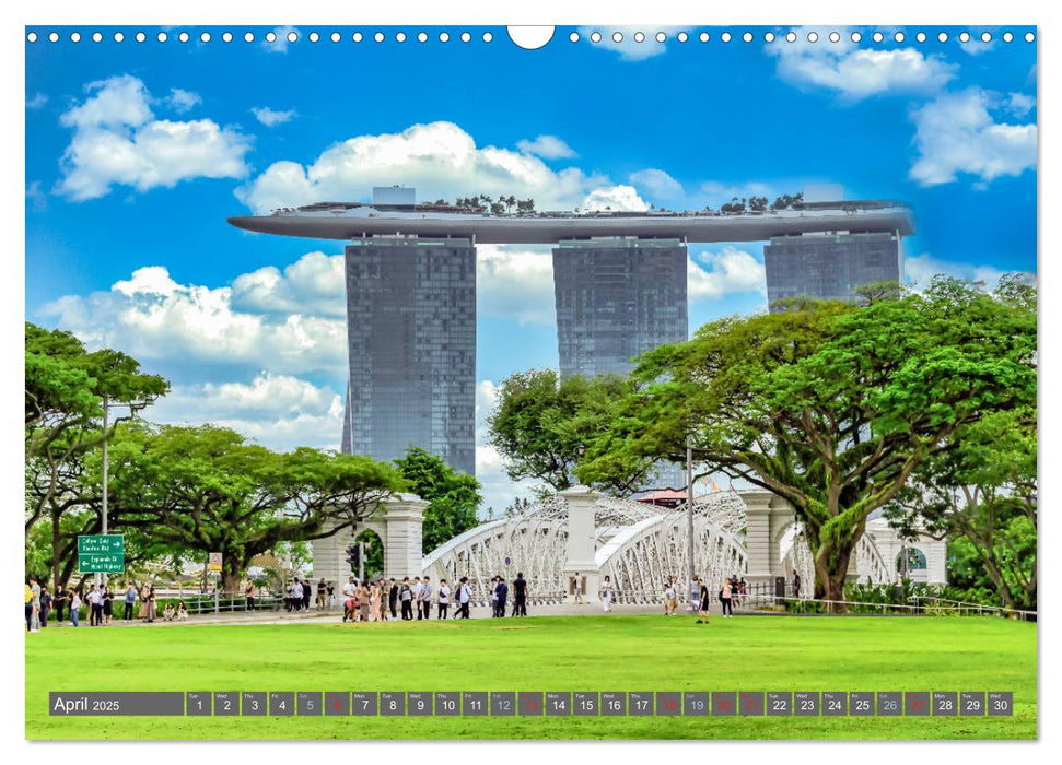 Singapore - Discover Central Area (CALVENDO Monthly Calendar 2025)