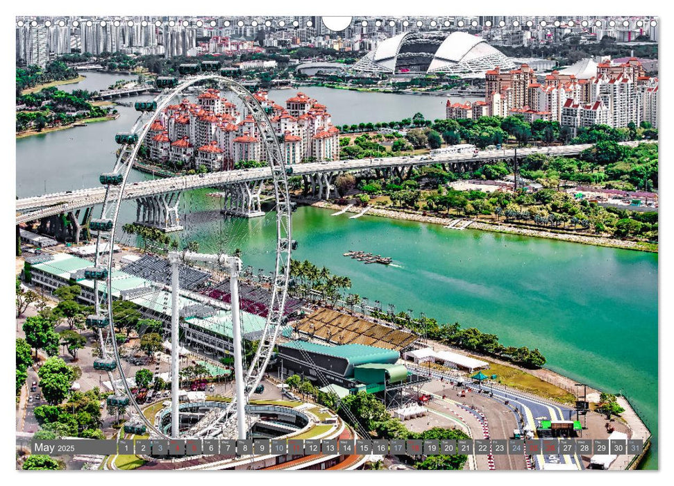 Singapore - Discover Central Area (CALVENDO Monthly Calendar 2025)