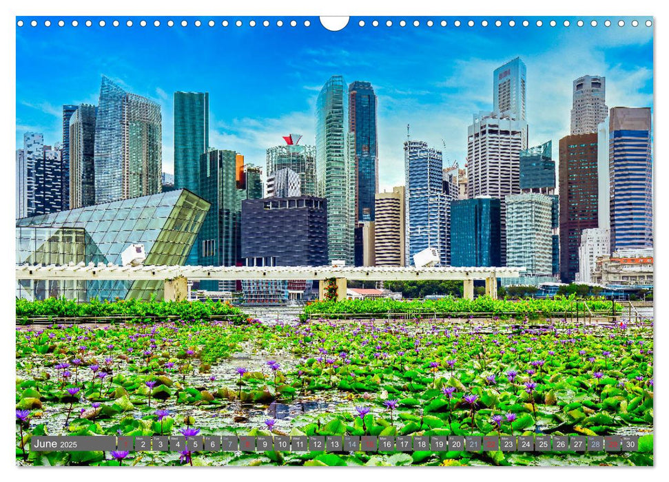 Singapore - Discover Central Area (CALVENDO Monthly Calendar 2025)