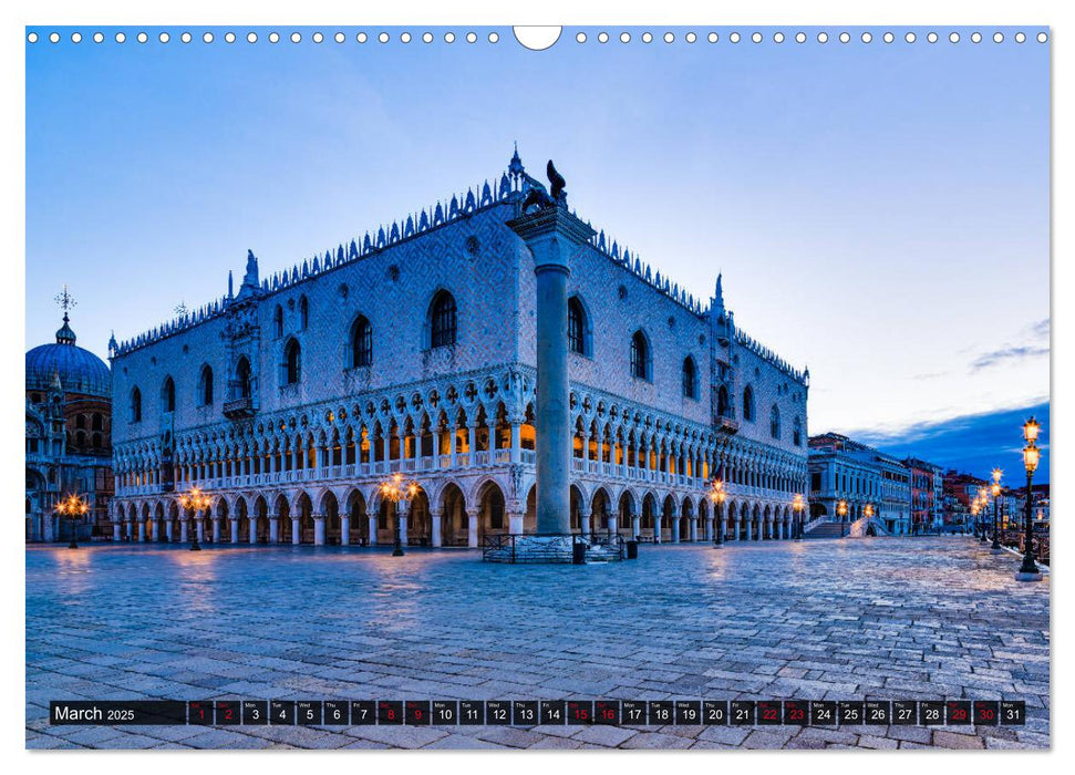 Venice - From dusk till dawn (CALVENDO Monthly Calendar 2025)