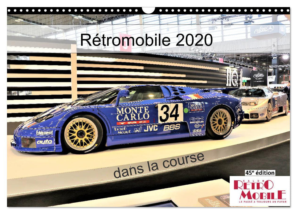 Rétromobile 2020 dans la course (CALVENDO Calendrier mensuel 2025)