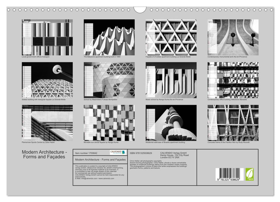 Modern Architecture - Forms and Façades (CALVENDO Monthly Calendar 2025)