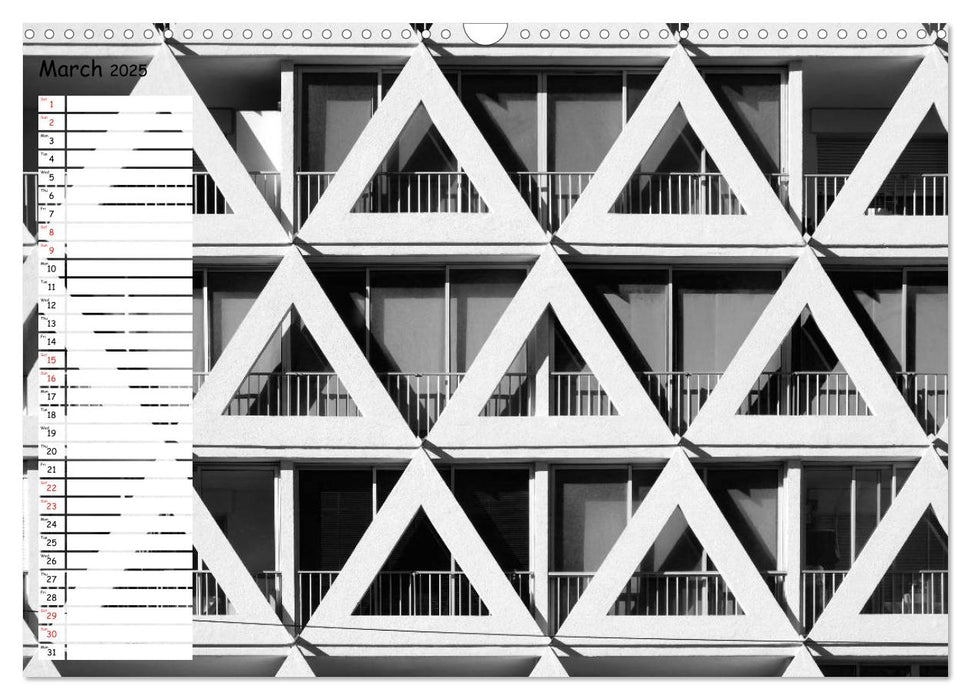 Modern Architecture - Forms and Façades (CALVENDO Monthly Calendar 2025)