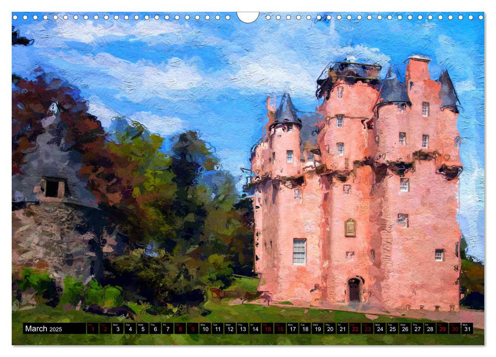 Castles of Scotland (CALVENDO Monthly Calendar 2025)