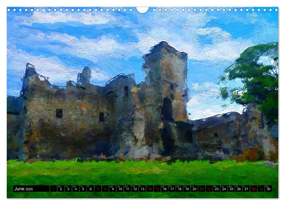 Castles of Scotland (CALVENDO Monthly Calendar 2025)