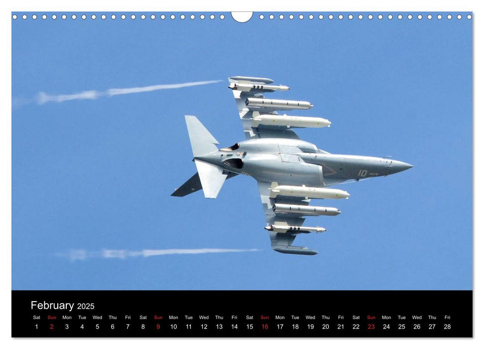 Front Line Military Warplanes (CALVENDO Monthly Calendar 2025)