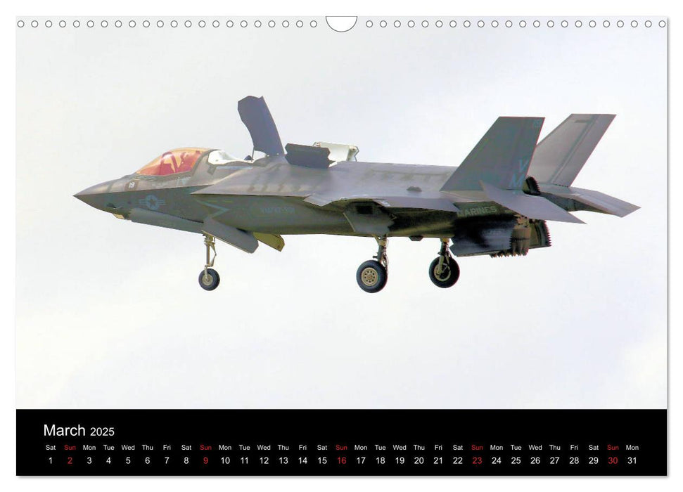 Front Line Military Warplanes (CALVENDO Monthly Calendar 2025)