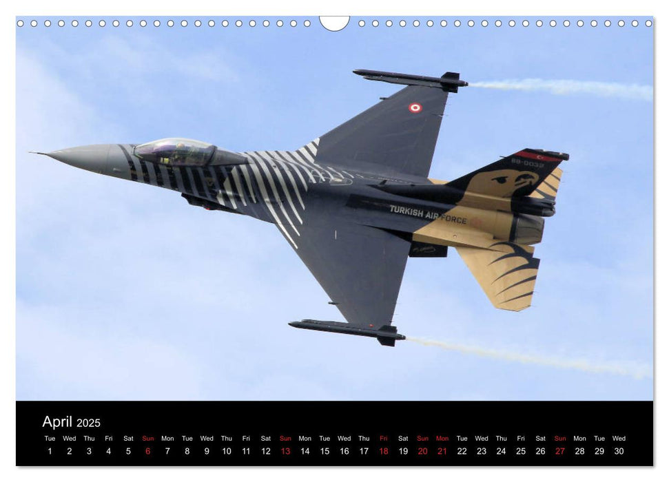 Front Line Military Warplanes (CALVENDO Monthly Calendar 2025)