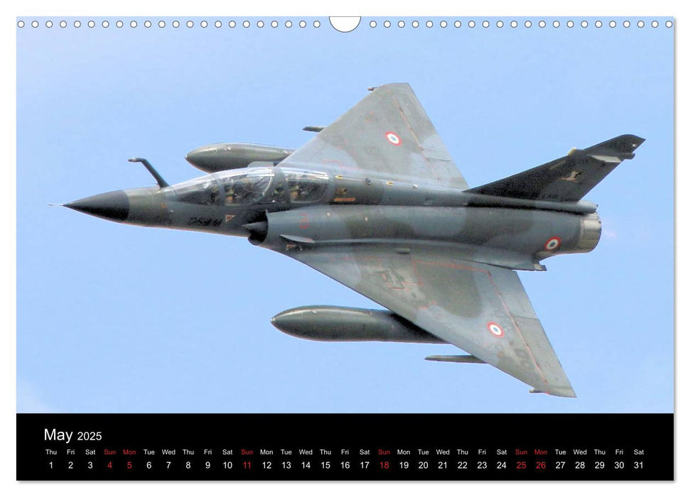 Front Line Military Warplanes (CALVENDO Monthly Calendar 2025)