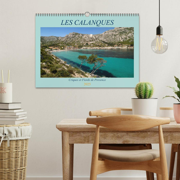 Les Calanques - Criques et fiords de Provence (CALVENDO Calendrier mensuel 2025)