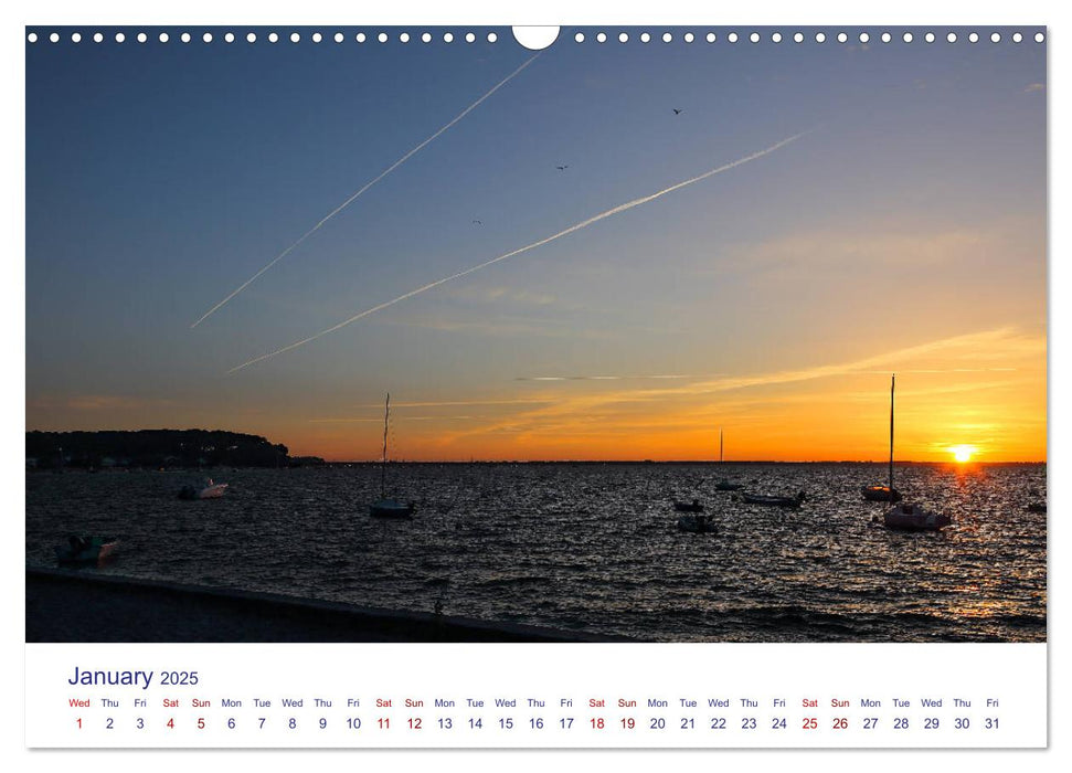 Arcachon Bay and the French Atlantic coast near Bordeaux (CALVENDO Monthly Calendar 2025)