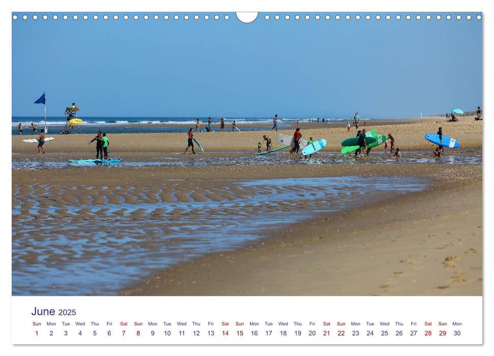 Arcachon Bay and the French Atlantic coast near Bordeaux (CALVENDO Monthly Calendar 2025)