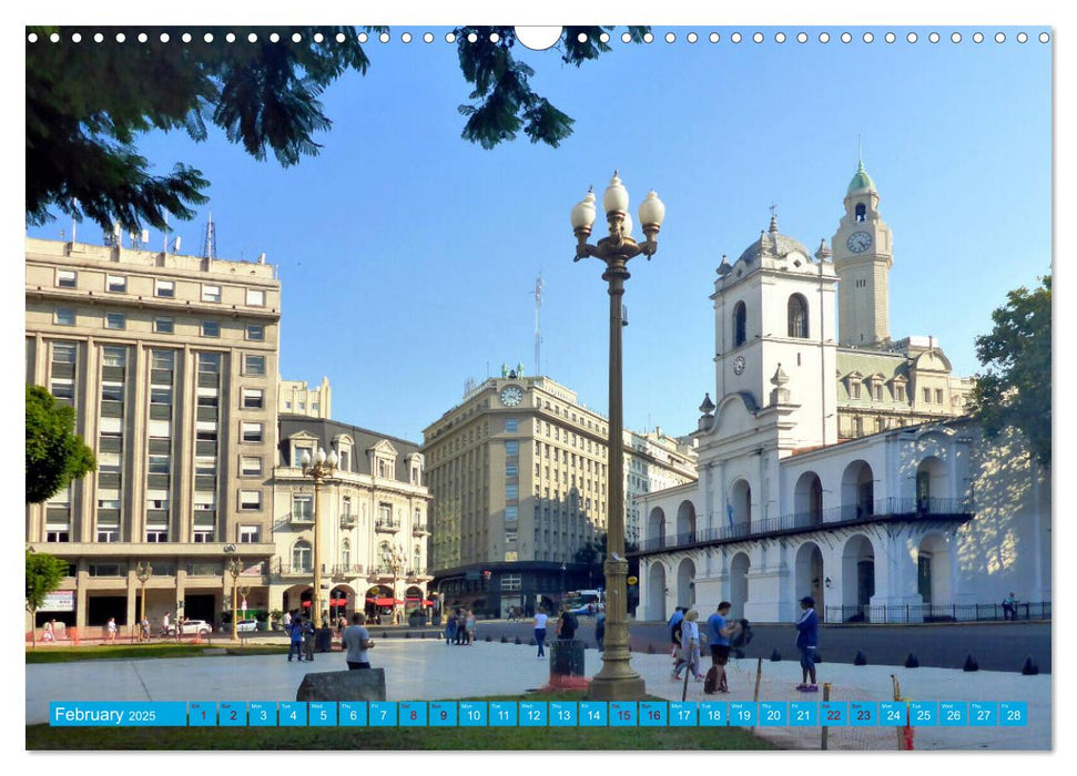 Buenos Aires - Capital on the Rio de la Plata (CALVENDO Monthly Calendar 2025)