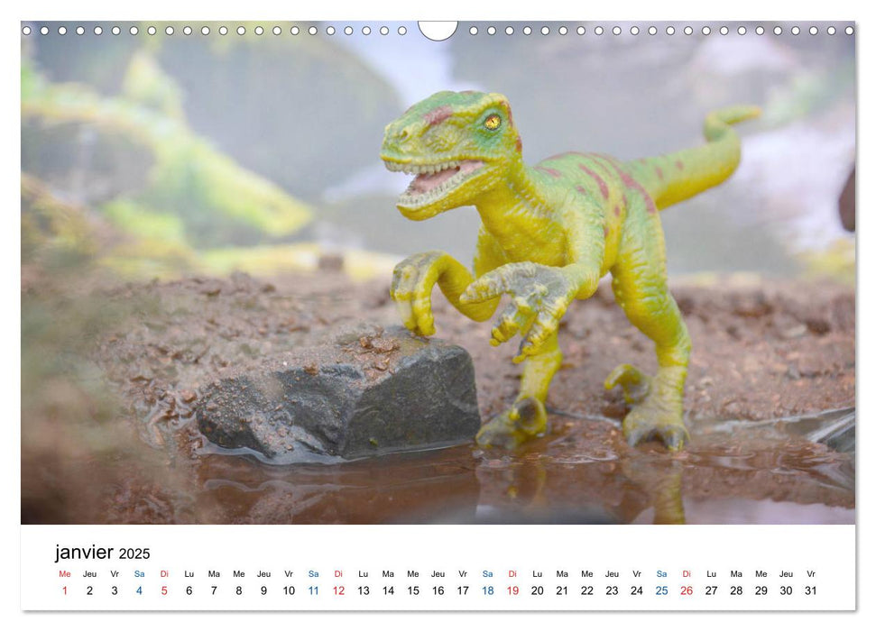 Les Dinosaures - Fascinante préhistoire (CALVENDO Calendrier mensuel 2025)