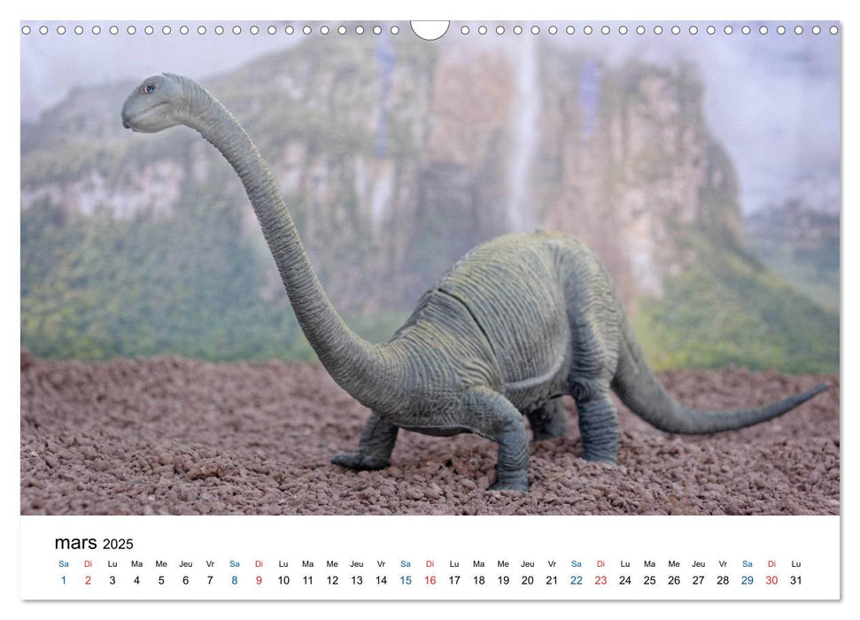 Les Dinosaures - Fascinante préhistoire (CALVENDO Calendrier mensuel 2025)