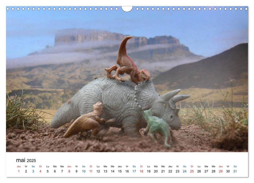 Les Dinosaures - Fascinante préhistoire (CALVENDO Calendrier mensuel 2025)