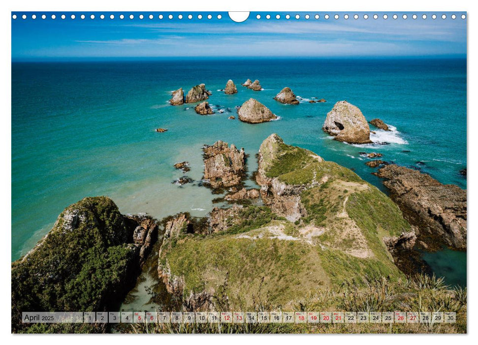 New Zealand - At the end of the world (CALVENDO Monthly Calendar 2025)