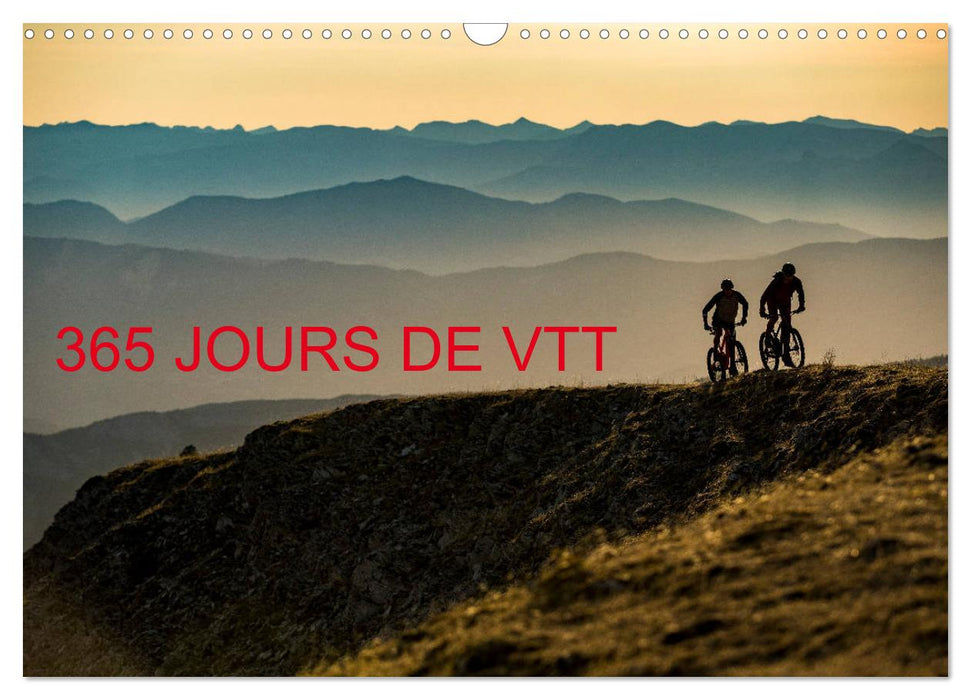 365 jours de VTT (CALVENDO Calendrier mensuel 2025)