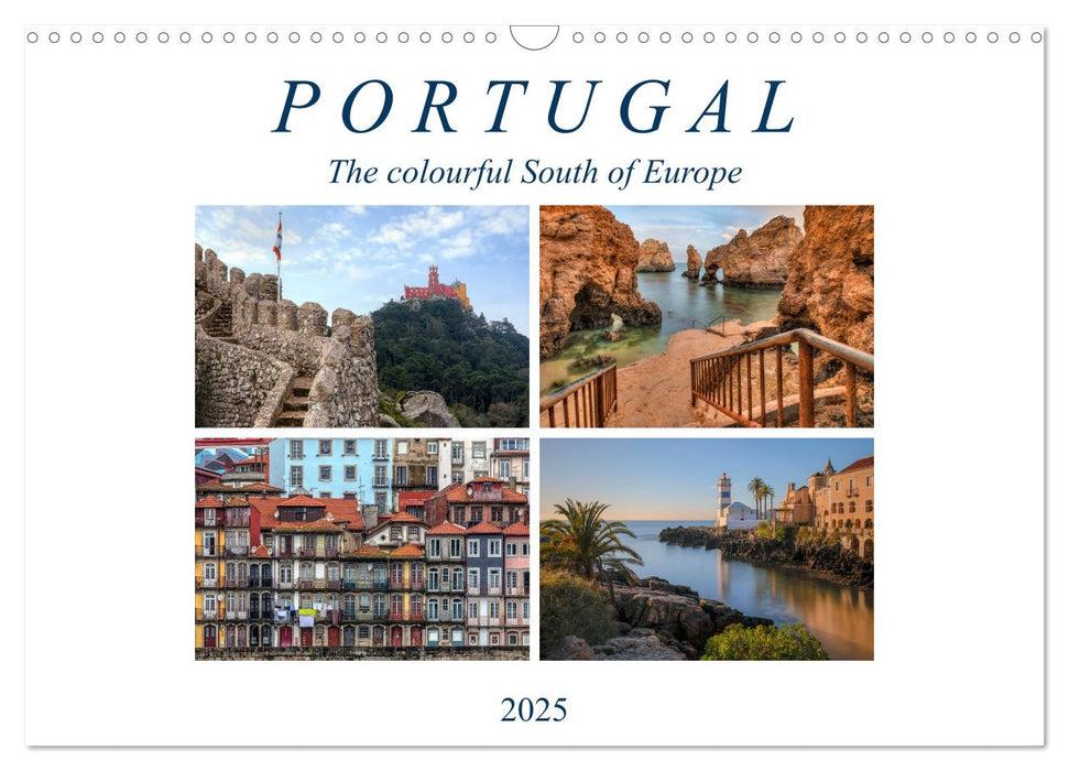 Portugal, the colourful South of Europe (CALVENDO Monthly Calendar 2025)