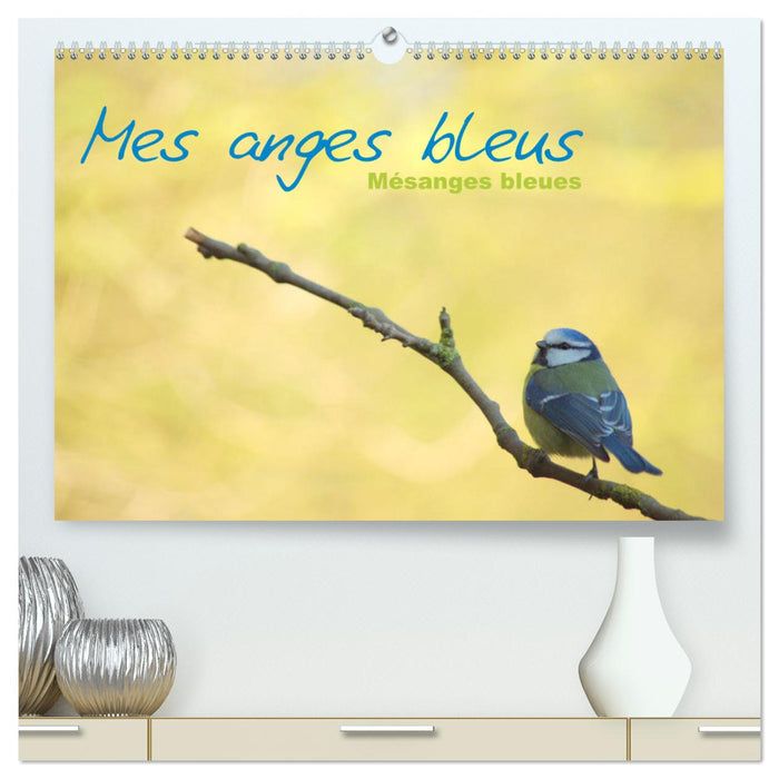 Mes anges bleus "mésanges bleues" (CALVENDO Calendrier supérieur 2025)