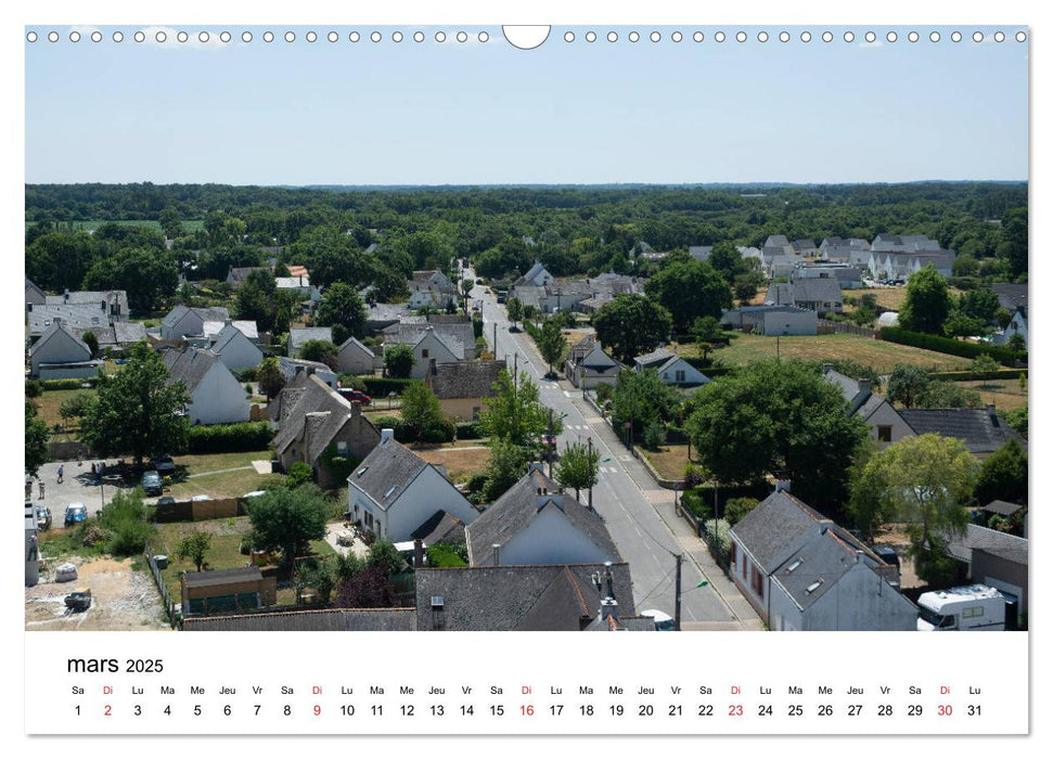 Les marais de Brière Loire-Atlantique (CALVENDO Calendrier mensuel 2025)