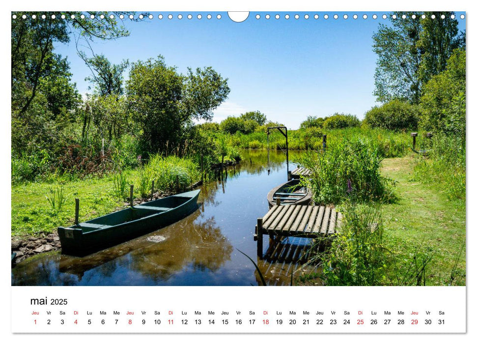 Les marais de Brière Loire-Atlantique (CALVENDO Calendrier mensuel 2025)