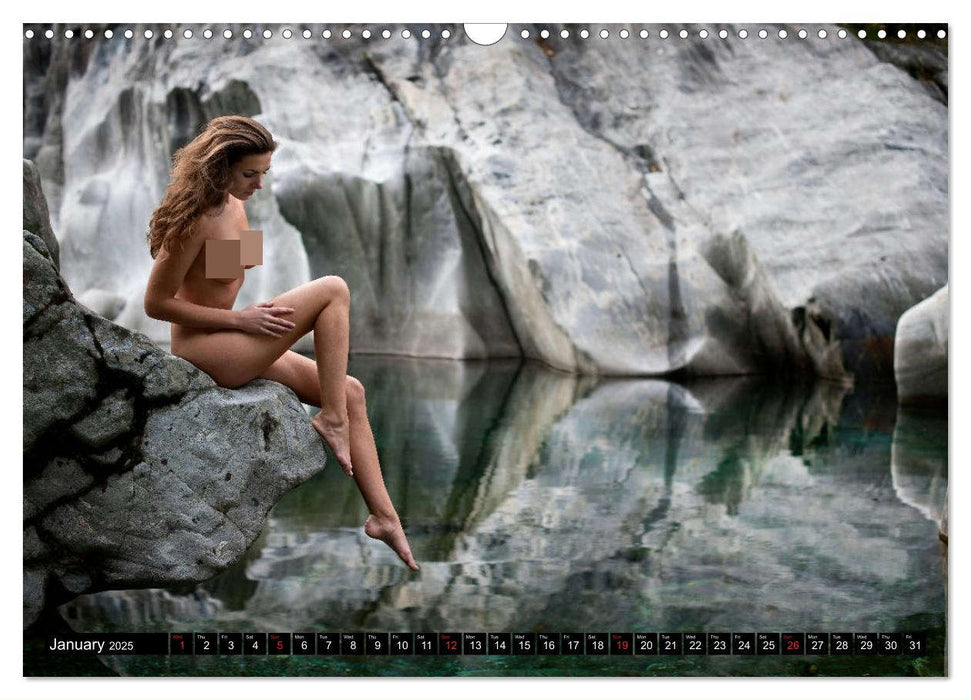 Nudes in Ticino (CALVENDO Monthly Calendar 2025)