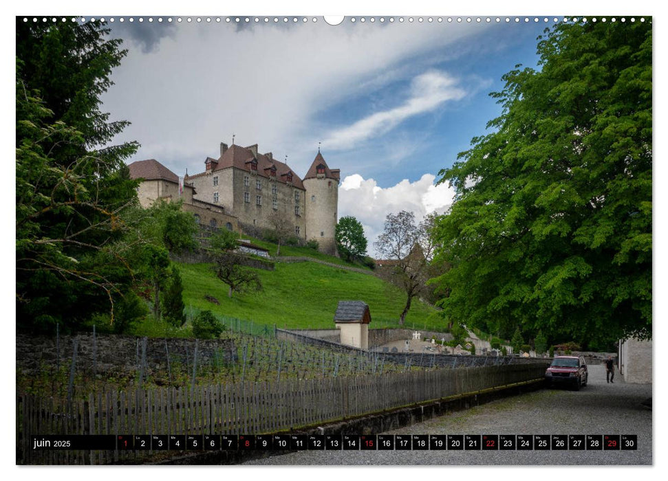 Gruyères, cité médiévale (CALVENDO Calendrier supérieur 2025)