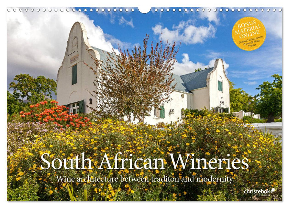 South African Wineries, wine architecture between tradition and modernity (CALVENDO Monthly Calendar 2025)